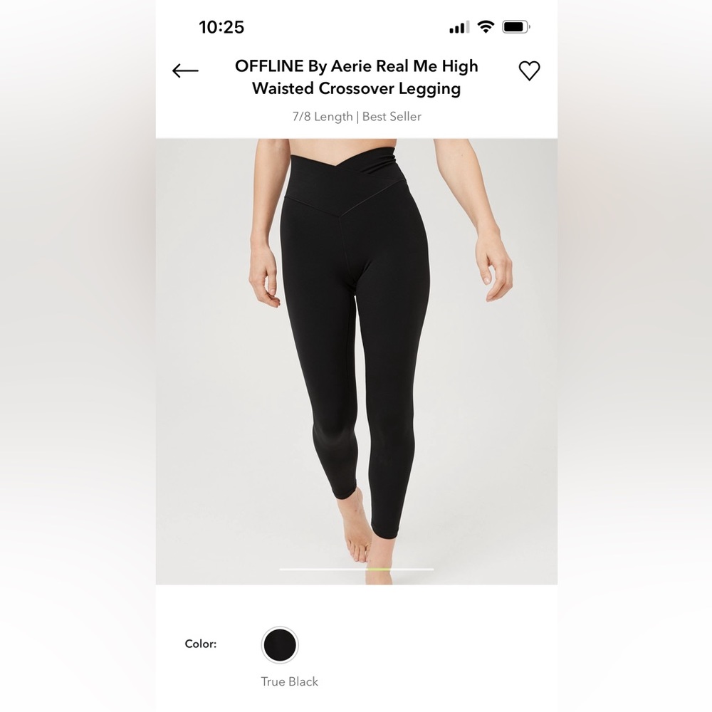 Aerie crossover 7/8 leggings